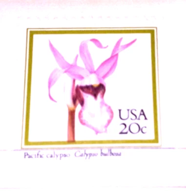 Pacific Calypso Flowers - Orchids - 1984 22kt Gold Replica Stamps - SEE BELOW - Image 1 of 4