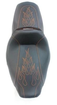 2011-2021 Harley Davidson Street/Road Glide Replacement Seat Cover Flames Design - Image 1 of 4