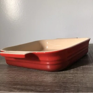 Le Cruset Cerise Kirschrot Quadratisch Backform Form 9" (23cm) - Bild 1 von 10
