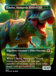 Ghalta, Stampede Tyrant - Hochwertige individuelle Karten mit alterierter Kunst - Bild 1 von 1
