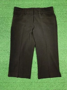 Courtenay Black Short Capri's Casual Women's Size 6 Polyester/Rayon Blend - Picture 1 of 6