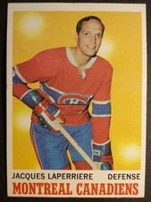 1970-71 TOPPS HOCKEY #52 JACQUES LAPERRIERE CANADIENS EXCELLENT++