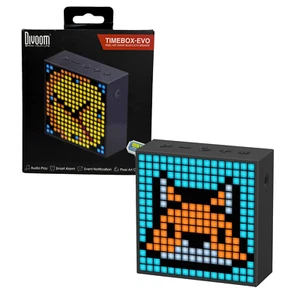 Divoom TimeBox Evo Pixel Art Bluetooth Speaker, LED Display, Alarm Clock, Black - Picture 1 of 12