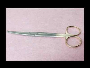 TC Dissecting Scissor,5½"(14 cm) Curved, Carb-N-Sert, English Pattern German SS - Picture 1 of 1