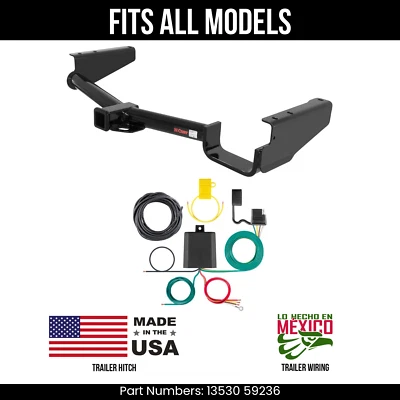 For 06-08 Lexus RX400h Trailer Hitch w/ 4Way Wiring Harness Fits All Models Curt — 第 1/4 张图片