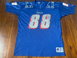 Terry Glenn New England Patriots Champion NFL Jersey Size 48 Vintage - Picture 1 of 10