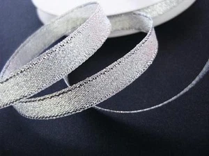 33 yards Roll Metallic Taffeta 3/8" Holiday Gift/Craft Ribbon R75-38-Gold/Silver - Picture 1 of 6