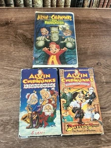 Alvin & The Chipmunks 3 VHS Lot- Free Shipping - Picture 1 of 3