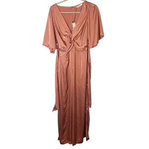 Mono Mostaza Semilla Torcido Frontal Rosa Talla Mediana Nuevo Con Etiquetas - Imagen 1 de 12