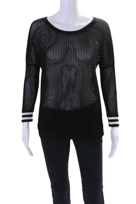 Suéter Calavera Tejido Abierto Algodón Por Otoño Cachemira Para Mujer Negro Blanco Talla XS Foto 1 de 4