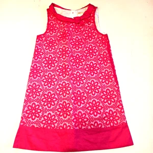 Vestido recto floral bordado rosa Gymboree niñas talla 8 - Imagen 1 de 11