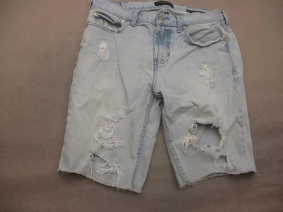 Pacsun Size 31 Mens Light Wash Blue Denim Distressed Slim Bermuda Shorts 051 - Image 1 of 4