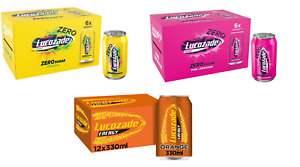 Lucozade Energy Zero Tropical, Zero Pink Lemonade orange 330ml Multipack