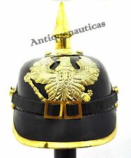 Collectible German Leather Pickelhaube Helmet Imperial Officer’s Grade Prussian
