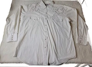 ELY Diamond ROSA BLANCA Men's Extra Large Western Snap Button Long Sleeved Shirt - Picture 1 of 9