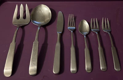 7 Pc Towle Lauffer Germany Heritage Stainless Flatware Serving Forks Teaspoon - Image 1 of 4