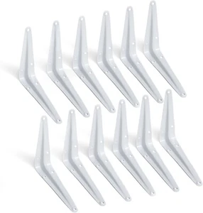 Metall Regalwinkel weiß Stütze London Mount Style starker Stahl Fix alle Größen - Bild 1 von 16