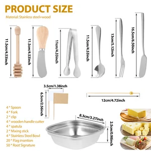 94 Pcs Charcuterie Board Accessories Reusable Charcuterie Utensils SuaCy EKE - Picture 1 of 12
