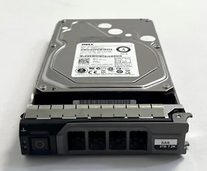 Dell 3TB 7.2K 14X4H 6G 3.5" SAS Hard Drive - Picture 1 of 4