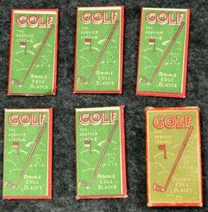 Vintage Golf Double Edge Rasierklingen Pack 5 Klingen - Bild 1 von 6