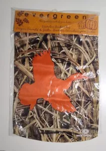 Evergreen Mossy Oak ORANGE DUCK Garden Flag 18 x 12.5 unused - Picture 1 of 5