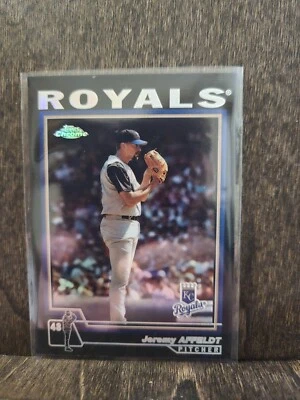 2004 Topps Chrome Black Refractor Jeremy Affeldt #376 Royals Rare SP - Image 1 of 2