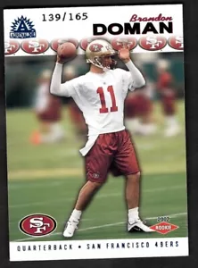 2002 Brandon Doman Pacific Football Blue Adrenaline Rookie RC /165 49ers #246 - Picture 1 of 2