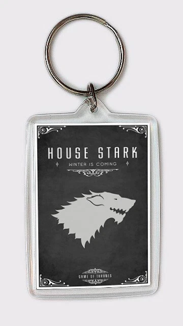 Casa Stark House Stark Portachiavi Gioco Di Thrones Keyring, Game Of Thrones - Immagine 1 di 1