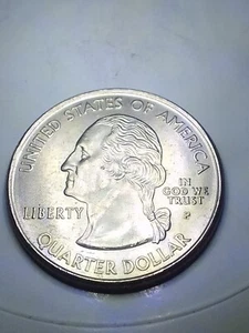 2001 P New York Quarter Double Strike Error With Spikes around the letters  - Picture 1 of 19