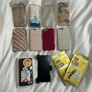 Lot of 9 iPhone 8 Plus or iPhone 7 Plus cases, 1 holster, 2 screen protectors - Photo 1 sur 10