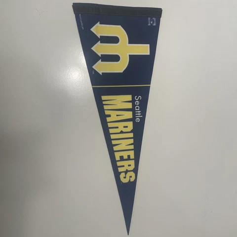 SEATTLE MARINERS PREMIUM QUALITY PENNANT 12"X30" BANNER COOPERSTOWN COLLECTION Cover