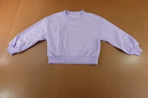 Gap Kids Girls Size Medium (8) Lilac Soft Crew Neck Pullover Sweatshirt NWT - Picture 1 of 6