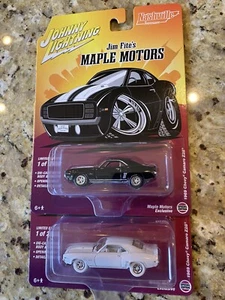 2024 Johnny Lightning 1969 Chevrolet Camaro Z-28 Maple Motors Exclusive PAIR - Picture 1 of 12