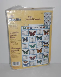 Bucilla 2003 Jeweled Calendar Kit No. 84553 - BUTTERFLIES - Picture 1 of 2
