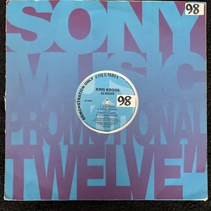 Kris Kross ft. Super Cat – Alright (4 Mixes) 12'' Vinyl DJ/PROMO 1993 TESTED EX - Imagen 1 de 7