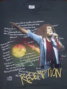 1993 Bob Marley Green Redemption Single Stitch XL SHIRT WILD OATS USA NIE GETRAGEN - Bild 1 von 6