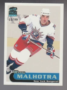 MANNY MALHOTRA 1999-00 Pacific Paramount HOLOGRAPHIC EMERALD GREEN #154 #13/99 - Bild 1 von 1