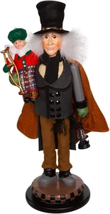Kurt Adler 17 pulgadas Bob Cratchit y Tiny Tim Cascanueces - Imagen 1 de 8