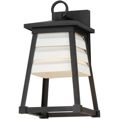 Maxim Lighting 40632WTBK 百叶窗户外壁灯黑色 — 第 1/4 张图片