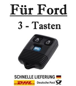 1x Ersatz Autoschlüssel Gehäuse für Ford 3-Tasten PKW Fernbedienung - KS13C - Bild 1 von 4