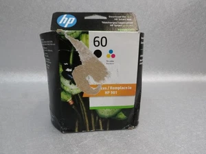 NUOVO OEM ORIGINALE HP 60 NERO + CARTUCCIA INCHIOSTRO CMY CONFEZIONE VALORE - Foto 1 di 3