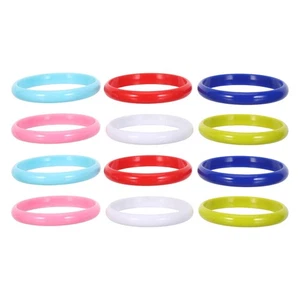  12 Stück bunte Bonbon Armband farbige Armbänder Armreifen für Kinder - Bild 1 von 12