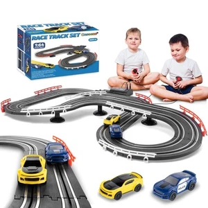 Slot Car Race Track Sets Battery or Electric Race Car Track for Boys and Kids... - Picture 1 of 8