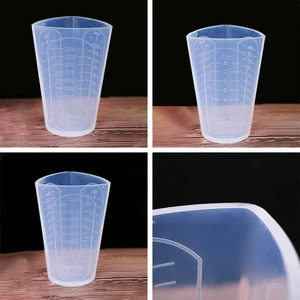 Silicone Triangle Graduated Measuring Cup Liquid Container Epoxy Resin Making To - Picture 1 of 7