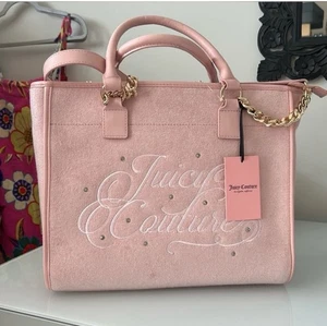 Juicy Couture Terry Cloth Juicy Beach Couture Daydreamer Tote in Pink Diamonds - Picture 1 of 9