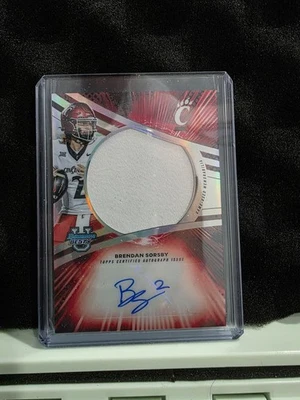 Bowman 2025 cromo u zafiro Brendan Sorsby parche automático Cincinnati Bearcats Foto 1 de 2