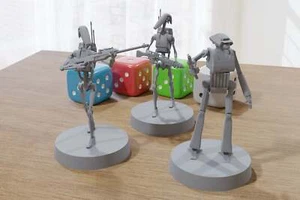 Droids Trio - Star Wars Legion 35mm Proxy Miniature for Tabletop RPG - Bild 1 von 6