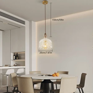 Gold Pendant Light Hanging Ceiling Light Fixture Kitchen Island Lamp Chandelier - Picture 1 of 17