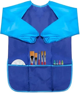 Malschürze, Nylon, wasserdicht, Malschürze mit Ärmeln für Kinder von 7 bis 12 Ja - Bild 1 von 9