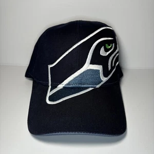 NFL Seattle Seahawks Embroidered Logo REEBOK Hat Blue Adjustable Bill logo NWT - Picture 1 of 8